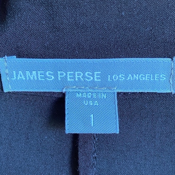 James Perse Revolve Women's Black‎ Single Button Long Sleeve Over Blouse Small - Picture 2 of 11